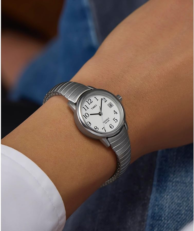 Amazon.com: Timex Women's Easy Reader 25mm Watch – Silver-Tone